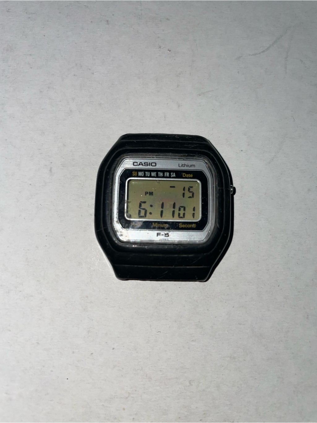 Vintage Casio F5 Quartz Digital Casio Mens Watch  Read Description